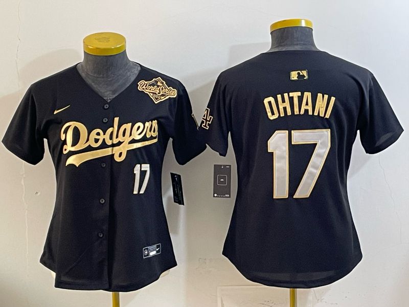 Youth Nike 2026 Los Angeles Dodgers #17 Ohtani Black Gold Game MLB Jersey 067->youth mlb jersey->Youth Jersey